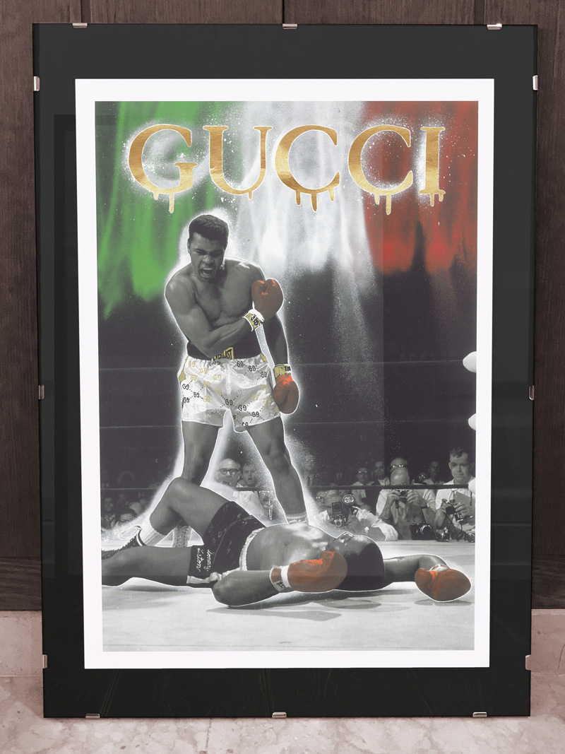 Gucci Boxing Gloves Wall Art
