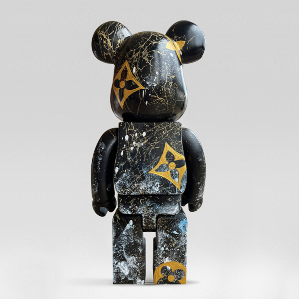 Bearbrick Custom Luis Vuitton Pattern Murakami 1000%